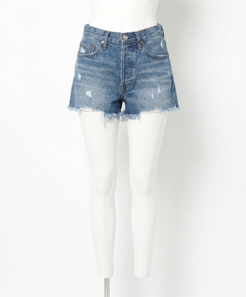 NEW BY TOGETHER backyard denim shorts in blue